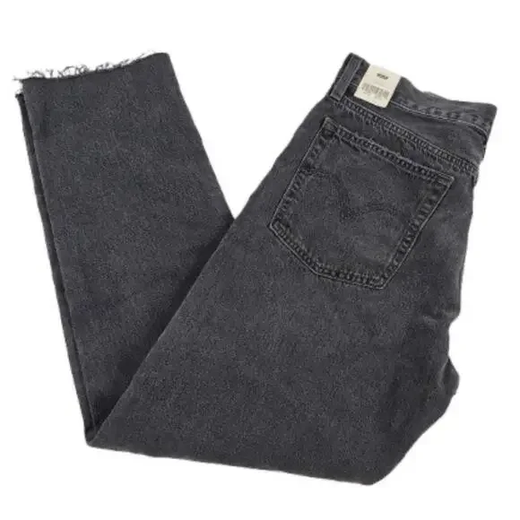 Levis Wedgie Straight Jeans Women’s 29x29 Button Fly Big E Black NWT List $108 - Picture 1 of 11